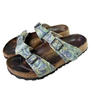 BIRKENSTOCK Papillion Jerry J. Garcia Arizona Leather Sandals Double Strap 37 6